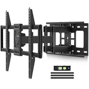 tv wall mount for 42-75 inch tvs, universal swivel tv mount bracket hold up to 100 lbs., tilt tv bracket for led lcd oled, 4k flat or curved screen max vesa 600x400, fit up to 16” wood studs