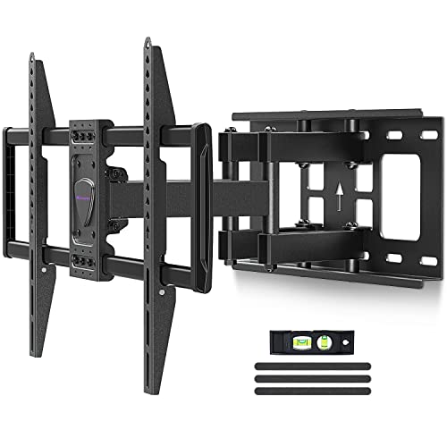 TV Wall Mount for 42-75 inch TVs, Universal Swivel TV Mount Bracket Hold up to 100 lbs., Tilt TV Bracket for LED LCD OLED, 4K Flat or Curved Screen Max VESA 600x400, Fit up to 16” Wood Studs