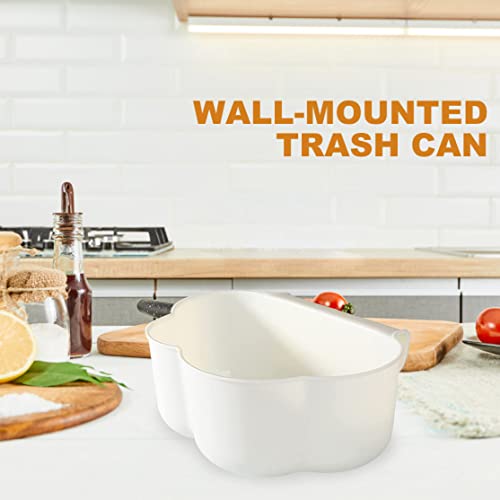 Cloud Shaped Hanging Kitchen Waste Bin,Cupboard Door Hanging Trash Can Kitchen Waste Basket for Food Scraps and Veg Peelings