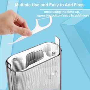 Dental Floss Holder 2 Boxes, Automatic Pop Up Flossers Dispenser, Tasteless Flosser, Hygienic Neat，Total 176PCS Professional Teeth Clean Flossers,Suitable for Home and Office