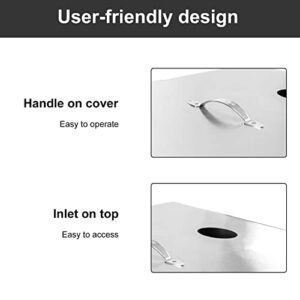 Commercial Grease Interceptor Stainless Steel Grease Trap Interceptor Set Detachable Design Under Sink Grease Trap for Restaurant Kitchen Cafe Canteen Factory Wastewater