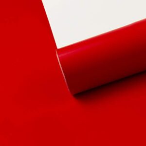 RUSPEPA Red Wrapping Paper Solid Color for Wedding, Birthday, Shower, Congrats, and Holiday - 17.5 Inches X 32.8 Feet