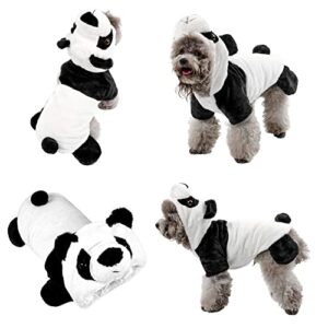 yoption dog cat panda costumes, pet halloween christmas cosplay dress hoodie funny outfits clothes for puppy dogs kitten (xl)