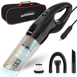 autoommo car vacuum cleaner portable 8500pa car vacuum high power with 11.5ft cord, 12v handheld vacuum for car home interior cleaning, dry & wet use