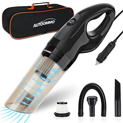 AUTOOMMO Car Vacuum Cleaner Portable 8500PA Car Vacuum High Power with 11.5FT Cord, 12V Handheld Vacuum for Car Home Interior Cleaning, Dry & Wet Use