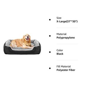 Teodty Dog Beds for Large Dogs, Washable Pet Bed Mattress Comfortable, Warming Rectangle Bed for Medium and Large Dogs, Cat Pets