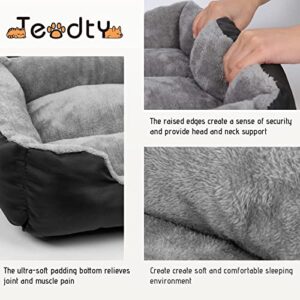 Teodty Dog Beds for Large Dogs, Washable Pet Bed Mattress Comfortable, Warming Rectangle Bed for Medium and Large Dogs, Cat Pets