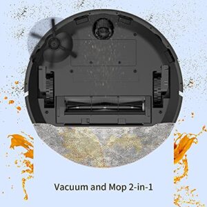 AIRROBO Robot Vacuum and Mop Combo, Self-Empty Robotic Vacuum, 2700Pa Strong Suction, Lidar Navigation, Smart Mapping，250Min Runtime, Work with Alexa and Google Assistant, T10+