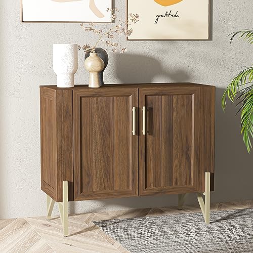 Tilly 39" Modern Sideboard Buffet Cabinet with Storage, Wooden Entryway Credenza Cabinet with Door, Kitchen Buffet Cabinet, Bar Cabinet, Sideboard Buffet for Hallway, Living Room Accent Cabinet