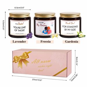 Best Friend Gift for Women, Best Friend Birthday Gifts for Women, Funny Candle Set Gifts for Bestie, Friendship Gifts for Women, Friends, BFF, Bestie, Sister, Bday, Christmas Gift