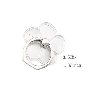 Cell Phone Ring Holder Stand Transparent Phone Ring Holder Clear Universal 360 Rotation Finger Grip Ring Kickstand Compatible Various Mobile Phones Phone Arm (Clear, One Size)