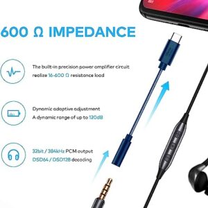 Meizu LifemeHIFI Audio D/A Converter Headphone Amplifier,USB C to 3.5mm Headphone Jack Adapter Compatible 20 18 Pro Samsung S23 iPad Pro Pixel 6 (LifmeHIFI Audio)
