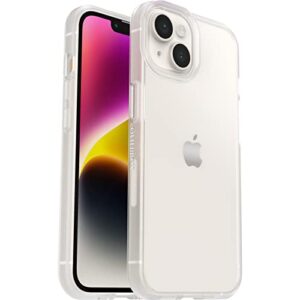 otterbox sleek series case for iphone 14, shockproof, drop proof, ultra-slim, protective thin case, tested to military standard, clear - non-retail packaging