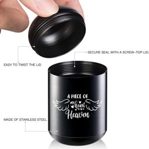 Cremation Urns for Human Ashes Adult Male Female,Keepsake Urns for Human Adult for Funeral,Mini Small Cremation Urns Set of 6 Pack (Black)