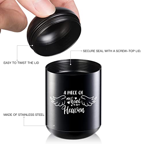 Cremation Urns for Human Ashes Adult Male Female,Keepsake Urns for Human Adult for Funeral,Mini Small Cremation Urns Set of 6 Pack (Black)