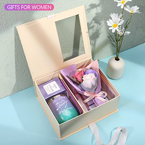 AYGXU Birthday Gifts for women,graduation gifts,Gift basket for women, Gifts for Her Girlfriend Mom,Bridesmaid gifts, Wine Tumbler gift set, Relaxing Spa Gift Box Basket, Care Package gift set.