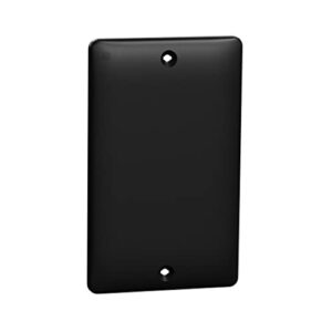 square d by schneider electric square d x series wall plate for outlet and light switch, standard size blank 1 gang, matte black