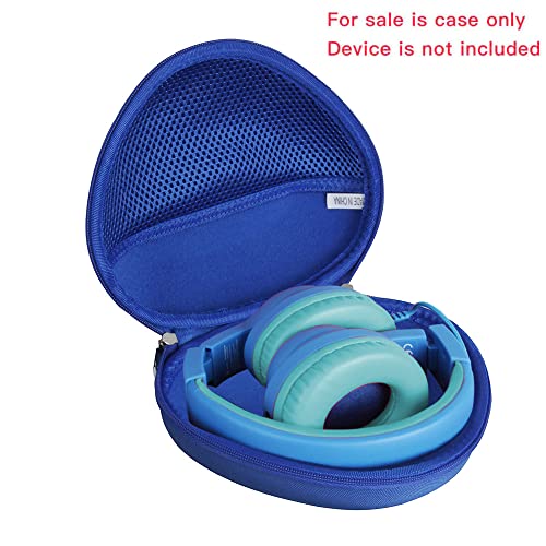 Hermitshell Hard Travel Case for iClever HS19 Kids Headphones (Blue)