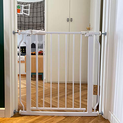 BalanceFrom Easy Walk-Thru Safety Gate for Doorways and Stairways with Auto-Close/Hold-Open Features