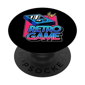 let's play retro games with retro controller graphic design popsockets swappable popgrip