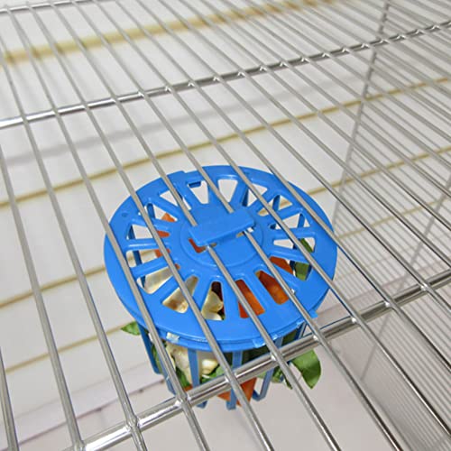 GANAZONO Parakeet Toys Small Bird Toys Bird Feeder Cage Fruit Vegetable Holder Hanging Basket Container Foraging Toys 10Pcs for Pet Bird Parrot Budgie Lovebird Bird Cage Food Holder Parrot Toys