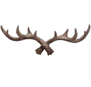 joizpapa vintage resin deer antlers wall hooks hanger rack wall decoration for hanging clothes hat scarf key christmas
