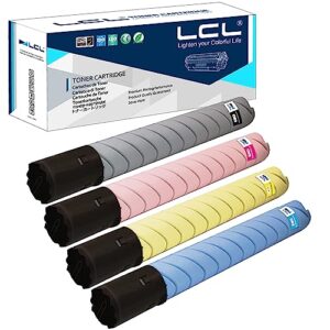 lcl compatible toner cartridge replacement for konica minolta tn216 tn-216k tn216k tn216c tn216m tn216y a11g131 a11g431 a11g331 a11g231 high yield bizhub c280 (4-pack kcmy)