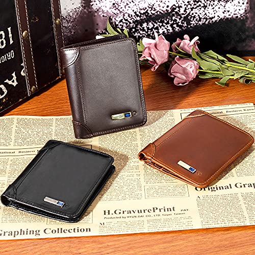 Anti-Lost Trackable Wallet Mens Bluetooth Wallet with GPS Position Locator Finder Tracker