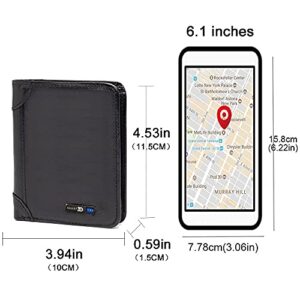 Anti-Lost Trackable Wallet Mens Bluetooth Wallet with GPS Position Locator Finder Tracker