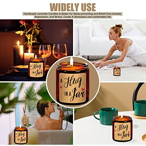 Warm Hug in A Jar Candle Premium Soy Wax Scented Candles for Home, Thinking of You Gift Candles Feel Better Cheer Up Get Well Soon Gifts for Women Relaxation, Stress Relief, Meditation, Bath