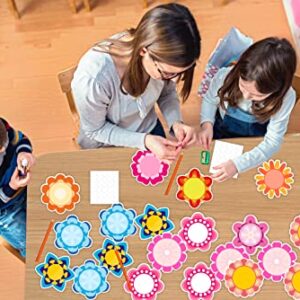 SICOHOME Cutouts for Classroom,Summer Bulletin Board Decorations,Flowers Classroom Cutout Decoration,Summer Decorations for Classroom,Flower Cut-Outs for Bulletin Board Classroom School Decoration