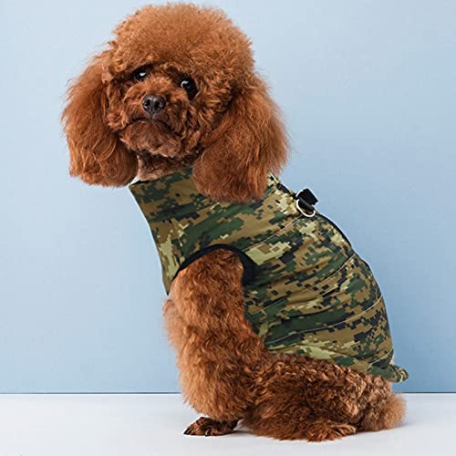 Kiosan Camouflage Fashion Cloth Coat Dog Jacket Cloth Winter Dogs Pet Vest Pet Dogs for Small Dog Cloth Dog Winter Pet Clothes Pink Puppy Sweaters for Small Dogs (A, XS)