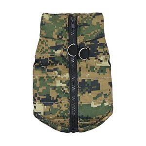 kiosan camouflage fashion cloth coat dog jacket cloth winter dogs pet vest pet dogs for small dog cloth dog winter pet clothes pink puppy sweaters for small dogs (a, xs)