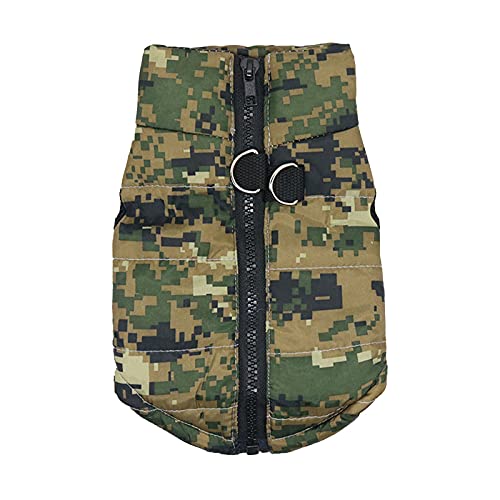 Kiosan Camouflage Fashion Cloth Coat Dog Jacket Cloth Winter Dogs Pet Vest Pet Dogs for Small Dog Cloth Dog Winter Pet Clothes Pink Puppy Sweaters for Small Dogs (A, XS)