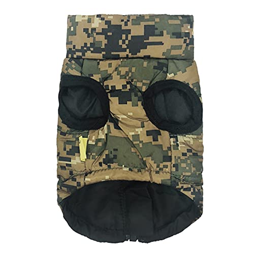 Kiosan Camouflage Fashion Cloth Coat Dog Jacket Cloth Winter Dogs Pet Vest Pet Dogs for Small Dog Cloth Dog Winter Pet Clothes Pink Puppy Sweaters for Small Dogs (A, XS)