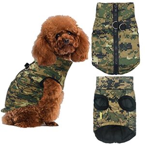 Kiosan Camouflage Fashion Cloth Coat Dog Jacket Cloth Winter Dogs Pet Vest Pet Dogs for Small Dog Cloth Dog Winter Pet Clothes Pink Puppy Sweaters for Small Dogs (A, XS)