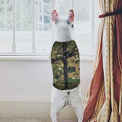 Kiosan Camouflage Fashion Cloth Coat Dog Jacket Cloth Winter Dogs Pet Vest Pet Dogs for Small Dog Cloth Dog Winter Pet Clothes Pink Puppy Sweaters for Small Dogs (A, XS)