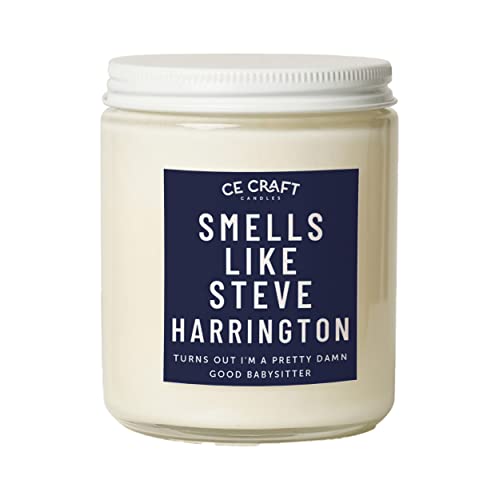 C&E Craft Smells Like Steve Harrington Scented Candle – Iced Vanilla Woods Soy Wax Candle – Gift for Her, Girlfriend Gift, Prayer Candle, Pop Culture Gift