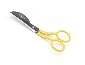 sookie sews mini duck bill applique scissors, yellow/steel