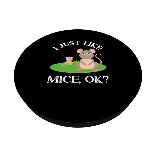 I Just Like Mice Funny Cute Mouse PopSockets Swappable PopGrip