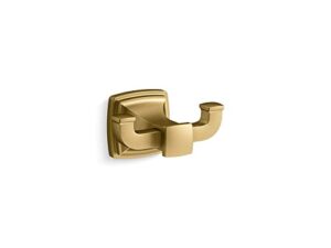 kohler 27411-2mb riff bathroom towel holder, vibrant brushed moderne brass