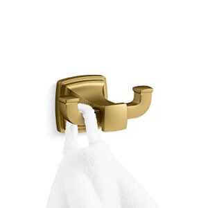 Kohler 27411-2MB RIFF Bathroom Towel Holder, Vibrant Brushed Moderne Brass