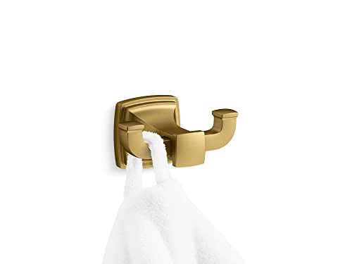 Kohler 27411-2MB RIFF Bathroom Towel Holder, Vibrant Brushed Moderne Brass