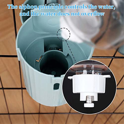 Hamiledyi Automatic Small Animal Food Water Dispenser,Hanging Gravity Auto Feeder Waterer for Dog Cat Rabbit Chinchilla Guinea Pig Ferret (Automatic Water Dispenser + Food Dispenser)