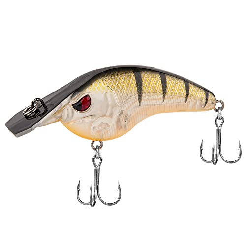 A10 Square Bill Crankbait (Yellow Perch) Crankbait Top Water Fishing Lures for Freshwater Bass Fishing Lures