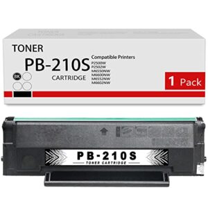 alumuink compatible pb210s black toner cartridge | 1-pack pb-210s replacement for pantum p2500w p2502w m6552nw m6602nw m6550nw m6600nw printer toner