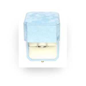 Ring Box with LED Light Blue Reusable & Protective Ring Holder to Make Your Proposal Memorable with This Engagement Ring Box with Designated Ring Light To Make Your Ring Shine by Cotea