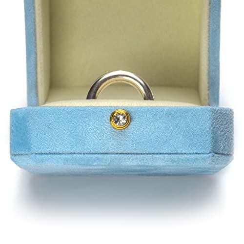 Ring Box with LED Light Blue Reusable & Protective Ring Holder to Make Your Proposal Memorable with This Engagement Ring Box with Designated Ring Light To Make Your Ring Shine by Cotea