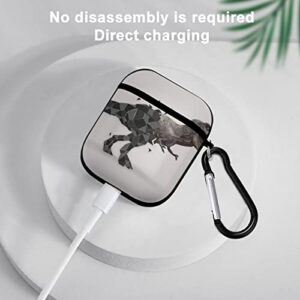 Airpods Case Dinosaur Illustration Airpod Hard Case Cover Headphone Cases for Apple Airpods1 Airpods2