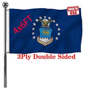 jayus blue us air force military flags 4x6 outdoor double sided heavy duty united states air force flag banner with 2 grommets
